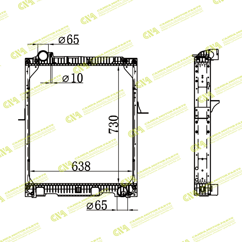 Radiator MERCEDES NG9012 TONSMT 87-96 MT