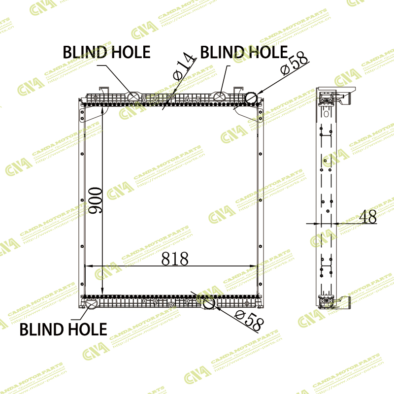 Radiator HOWO 4H7CL38D33X0A