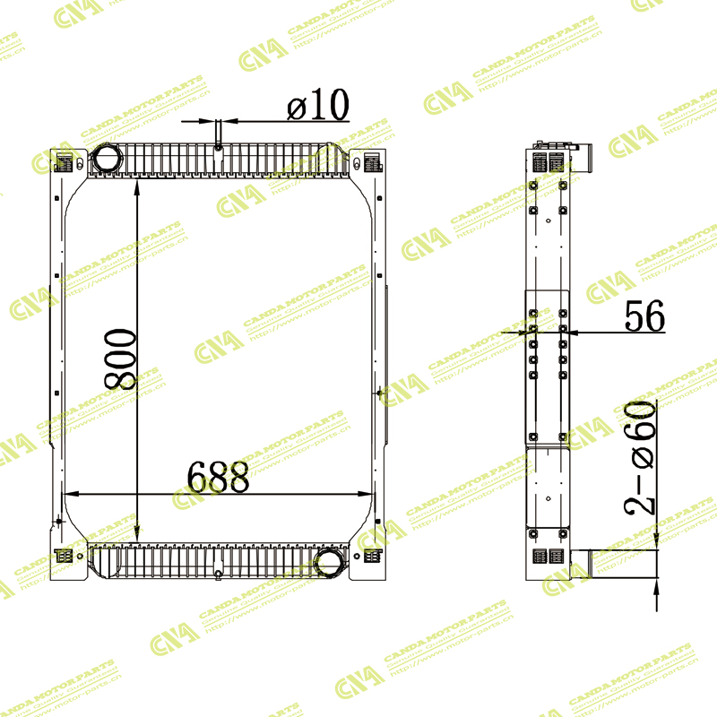 Radiator DAEWOO 32611-02090