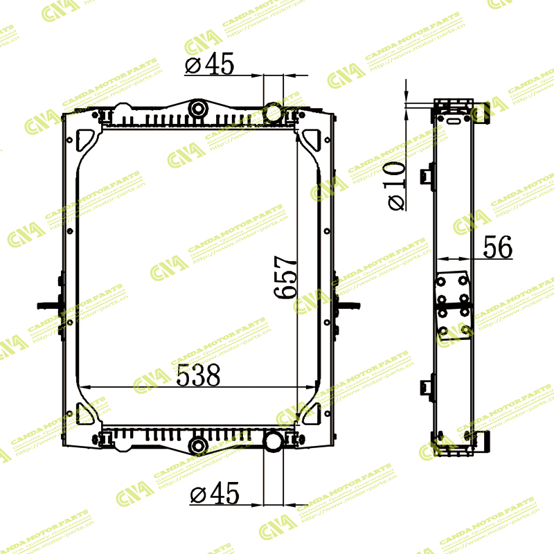 Radiator DAF 1405176/1405413