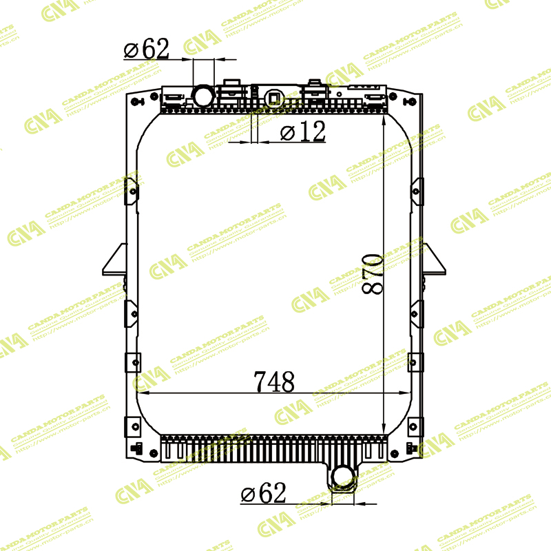 Radiator DAF 0393433/1858761