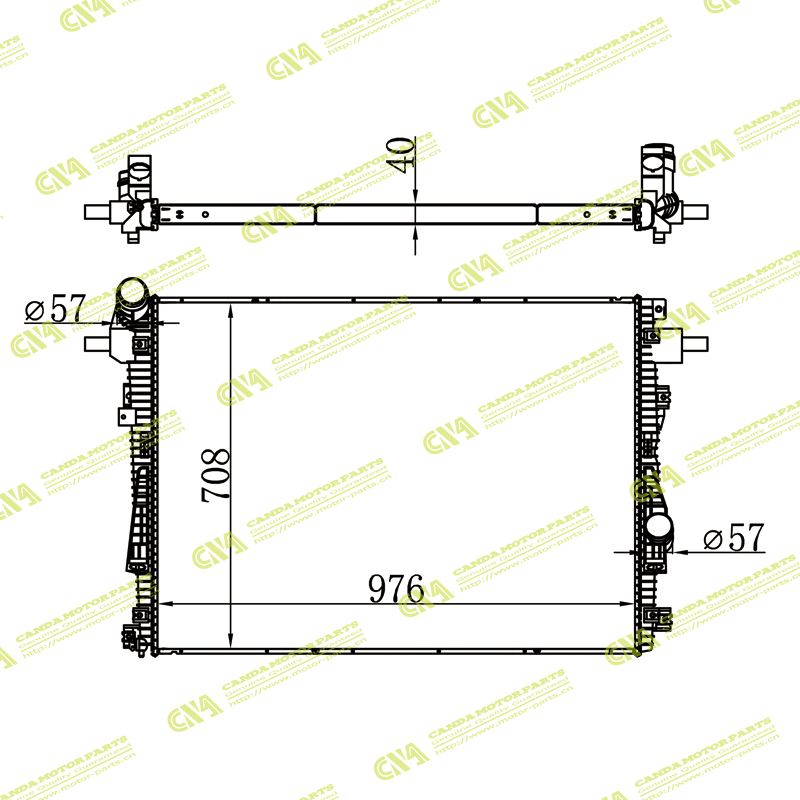 Radiator FORD BC32-8005-G