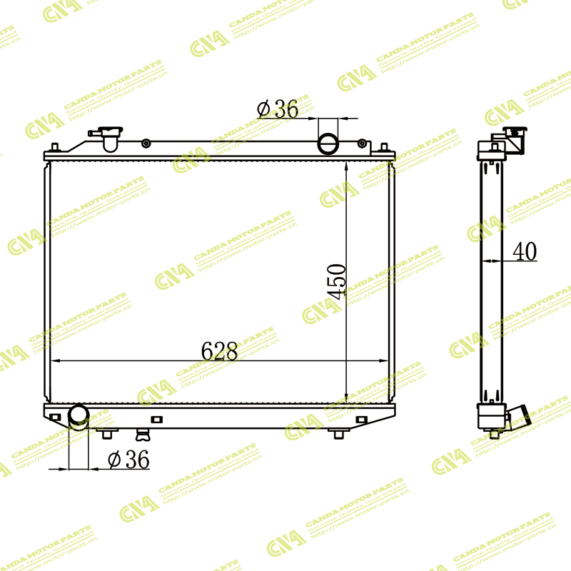 Radiator FORD 1378035/1481508/3599738/40