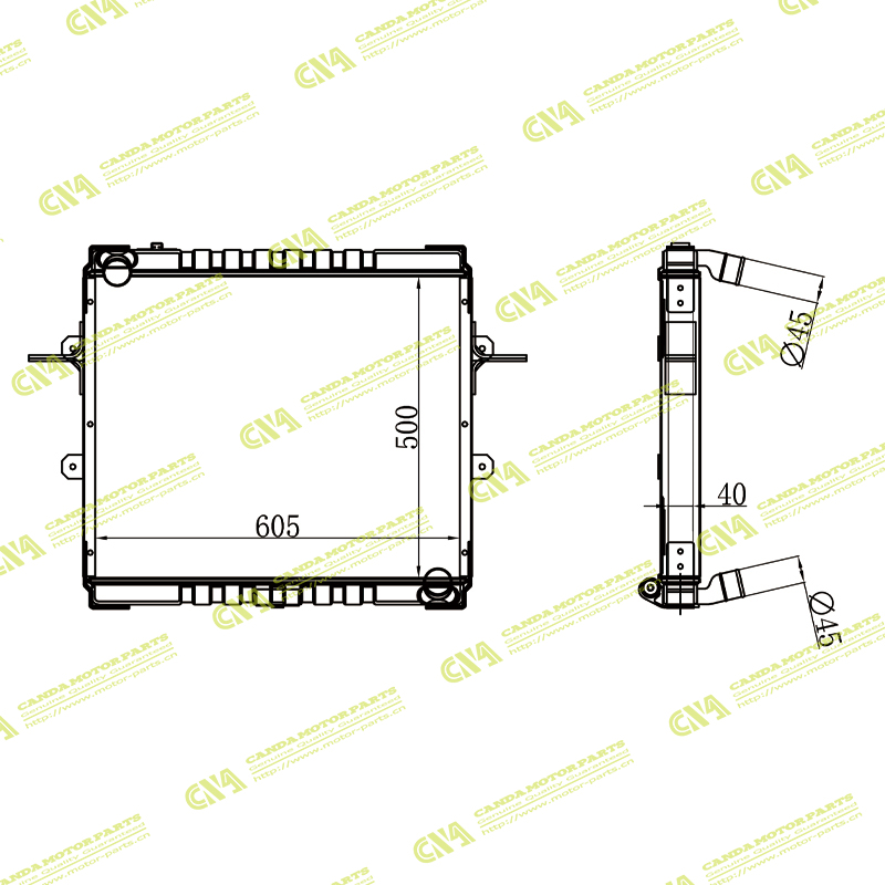 Radiator FORD FORD CARGO 815 MT