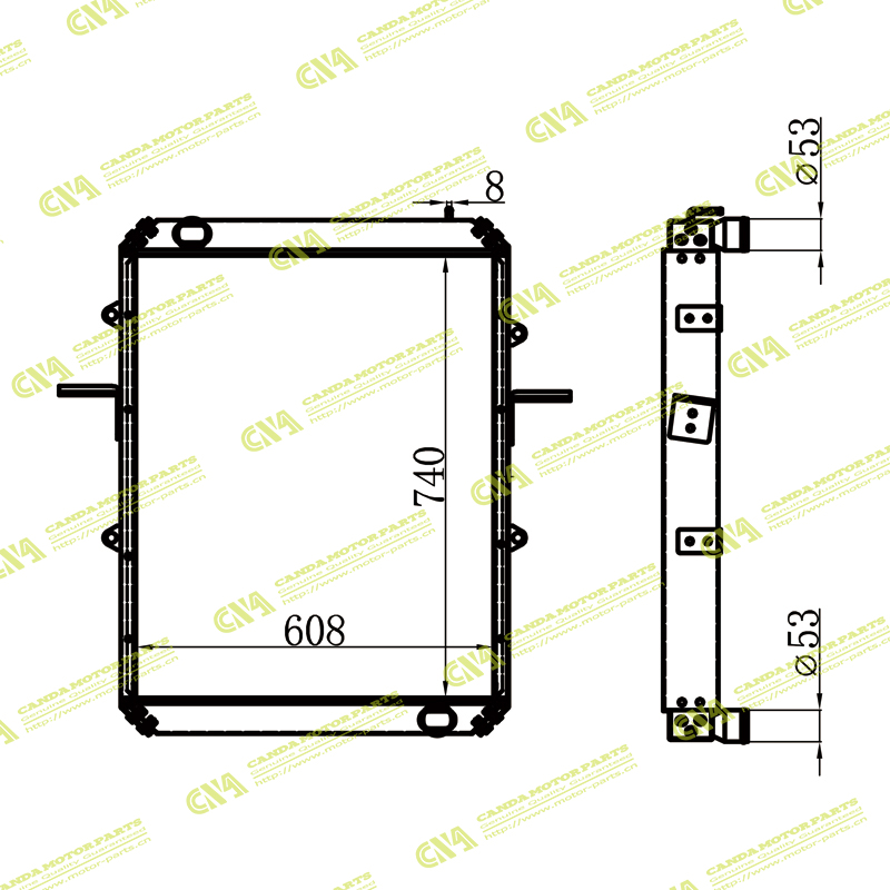 Radiator FORD FORD CARGO 1721 MT