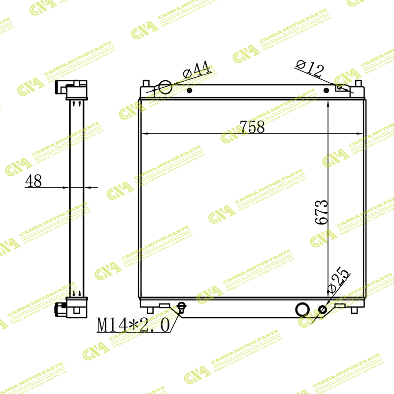 Radiator FORD F-250 SUPER DUTY XLT V8 5.