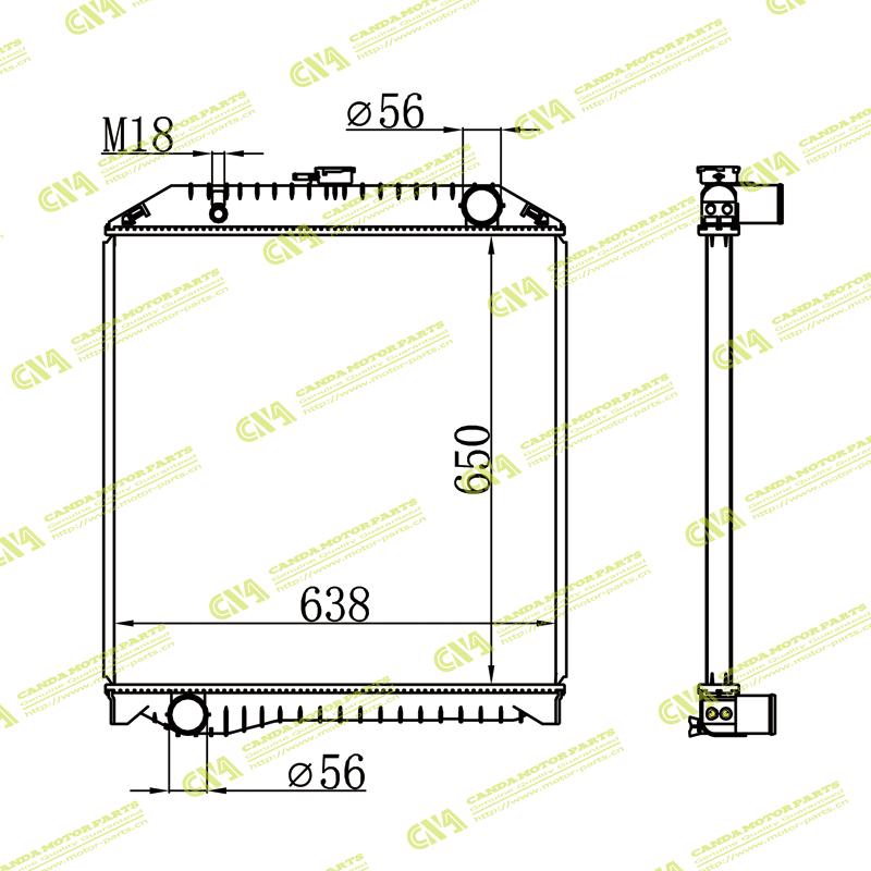 Radiator HINO 16090-6040