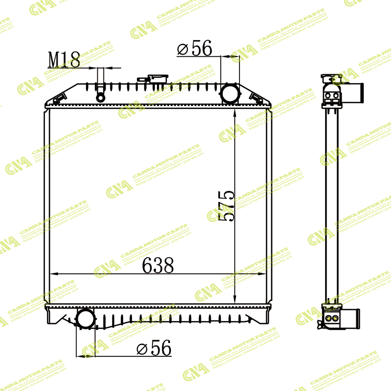 Radiator HINO 16090-6060