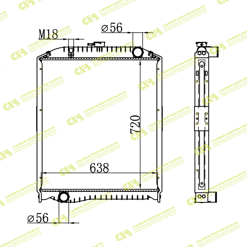 Radiator HINO 16090-6320