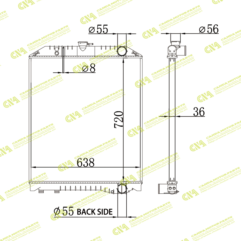 Radiator HINO RANGER FMIJ MT