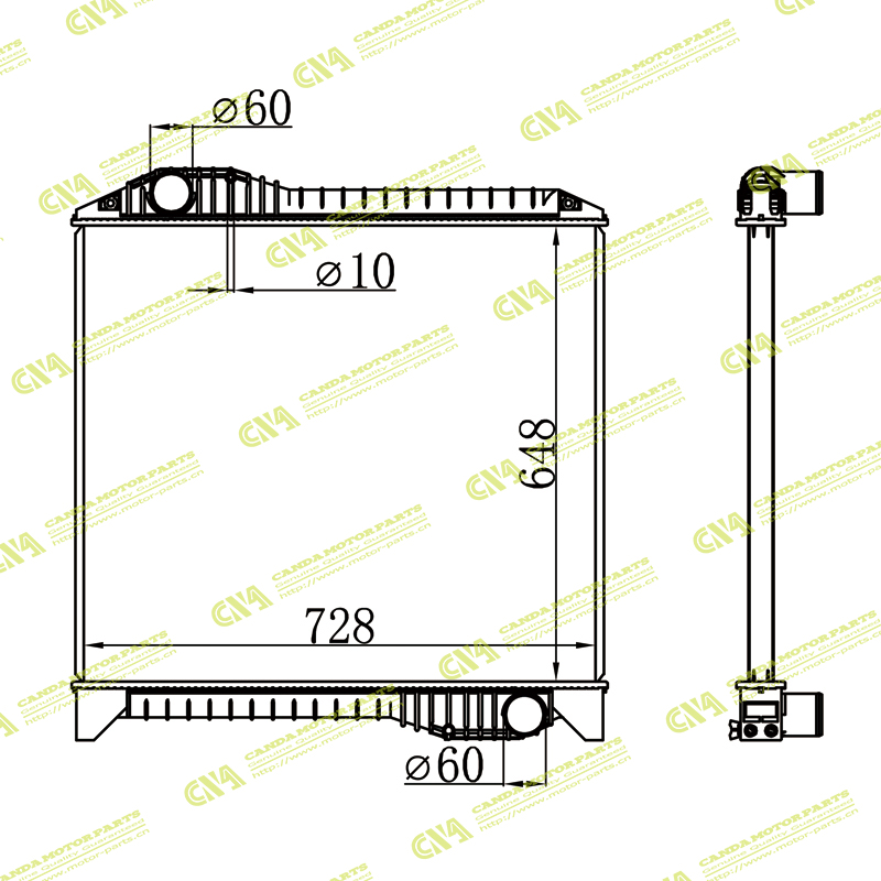 Radiator HINO 16090-5572/5592