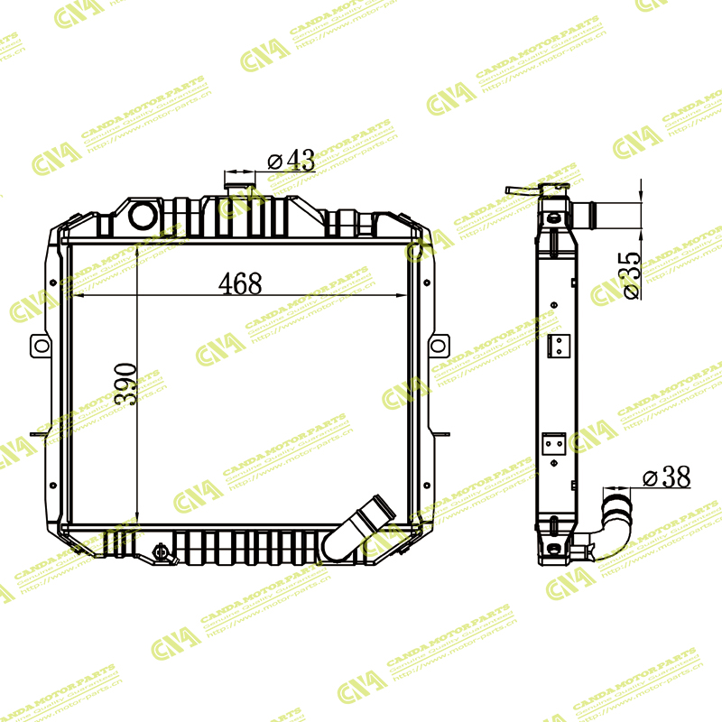 Radiator HYUNDAI HD TRUCK MT