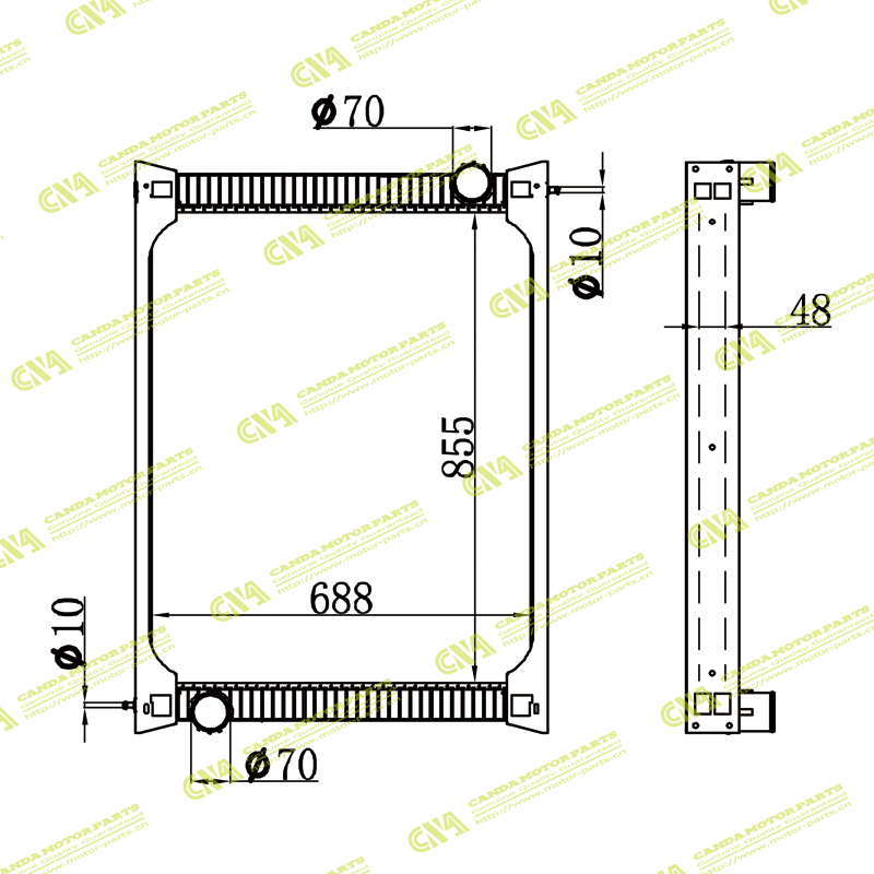 Radiator HYUNDAI HYUNDAIBUS/TRUCK MT