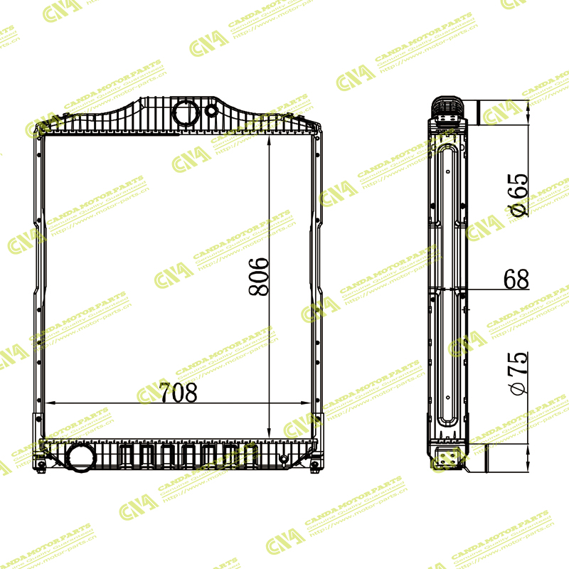 Radiator HYUNDAI HYUNDAI GOLD TRUCK 24T 