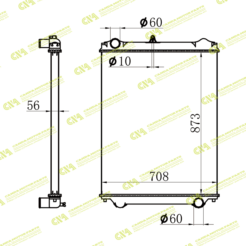 Radiator ISUZU F0RWARD 36C MT