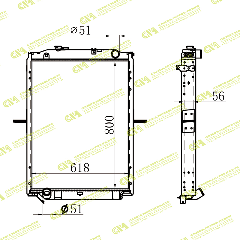 Radiator ISUZU RADIATOR MT