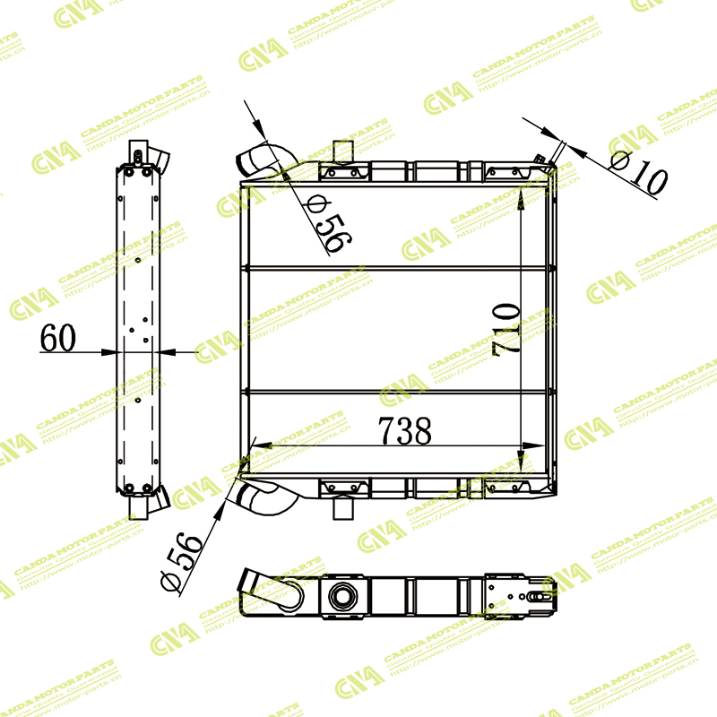 Radiator SCANIA 1100630