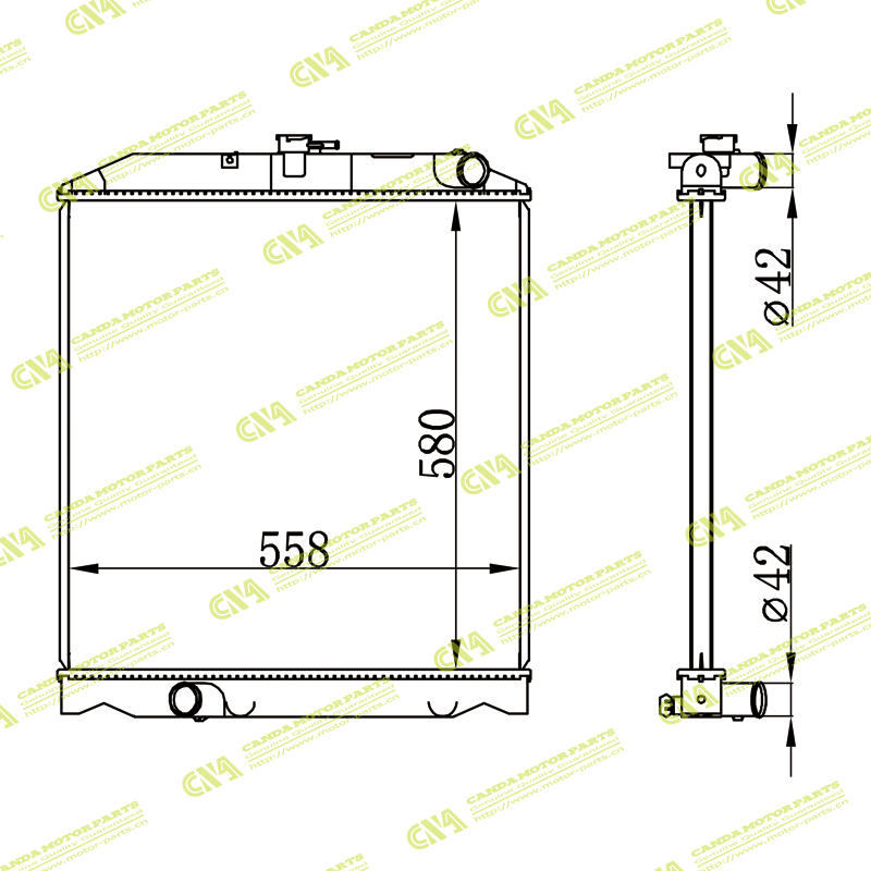 Radiator TOYOTA 1321888